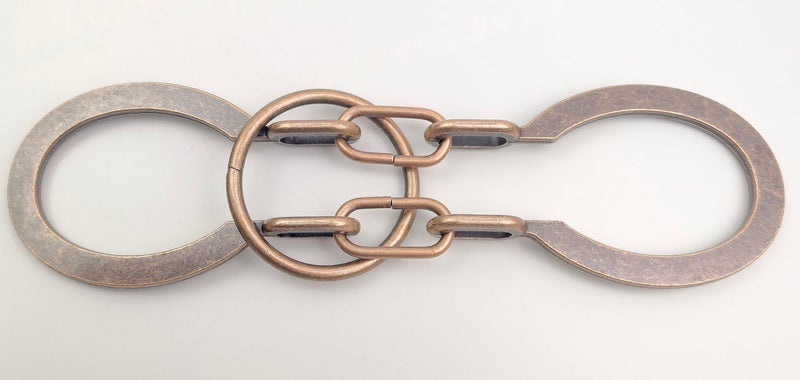 MAGIKON Traditional Brain Teaser  Classical Metal Horseshoe Puzzle (Bronze  Normal) - Image 4